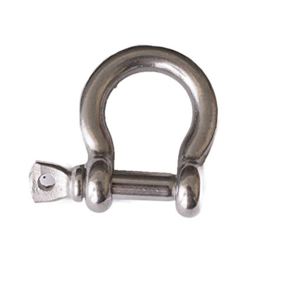 Merriway BH05005 (2 Pcs) Bow Anchor Shackle, A2 316 Marine Grade Stainless Steel M5 3/16 inch) - Pack of 2 Pieces