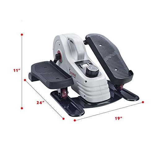 Sunny Health & Fitness Fully Assembled Magnetic Under Desk Elliptical Peddler Exerciser - Image 5