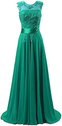 Edaier Women's Beaded Chiffon Evening Dresses