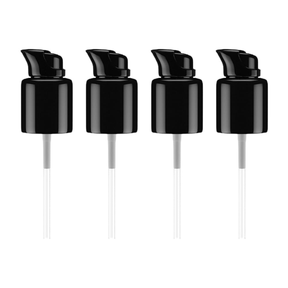 minkissy 4Pcs Black Replacement Foundation Pump Universal Makeup Dispenser Foundation Pump Dispenser for Makeup Container Foundation Essential Oil Cream Lotion