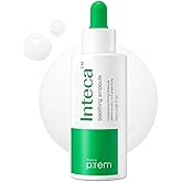 MAKE P:REM INTECA Soothing Ampoule, Intensive Calming and Moisturizing Serum with Advanced CICA, EVE VEGAN, Korean Skin Care, 1.69 Fl Oz, 50ml