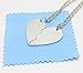 Stainless Steel Best Friends Forever BFF Split Heart Pendant Necklace 2 PC