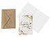 Best Nest Wellness Wedding Cards Variety Set - 36 5 x 7 In Cards - 6 Rustic Designs With Olive Green Envelopes - Engagement & Wedding Congratulations Collection