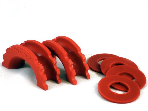 Daystar, Red D-Ring Isolator and Washers, protect your bumper and reduce rattling, KU70057RE, Made in America