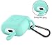 Be-one Waterproof Protective Shock Silicone Charging Cover and Skin with Anti-Lost Strap Suitable for Air Pods (Green)