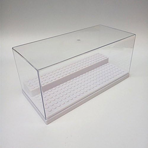 Fairbridge Acrylic Display Case/Box 2 Steps Perspex Dust proof Show LEGO Minifugures and Vinylmation 84.24 inch store up to 28 LEGO minifigures (white)