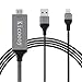 Kicoeoy HDMI Adapter Cable, 6.6ft Digital AV Adapter 1080P HDTV Cord Compatible with Phone X 8 7 6 Plus Pad Pod Phone to HDMI Cable, Plug and Play for TV Projector Monitor