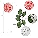 Meiliy 40pcs Artificial Flowers Blush Pink Roses Real Looking Foam Roses Bulk w/Stem for DIY Wedding Bouquets Boutonnieres Corsages Centerpieces Wreath Supplies Cake Flower Decorations