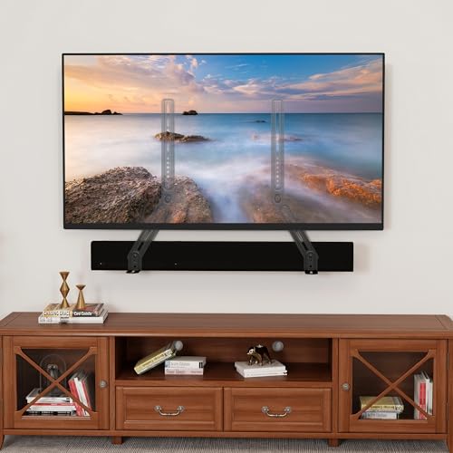 XINLEI Universal Soundbar Mount with Removable Long Extension Plates, Compatible with Most TVs from 23 to 65 Inches, up to 10 kg