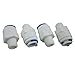 Malida 1/4" Thread Male to 3/8" Push Fit Tube Quick Connect for RO Reverse Osmosis (Pack of 4)