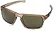 Oakley Men's OO9262 Sliver Polarized Rectangular Sunglasses, Sepia/Dark Grey, 57 mm
