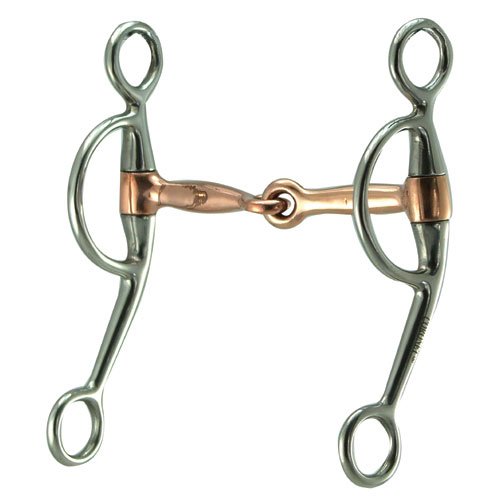 Coronet Copper Mouth Training Horse Bit, 5-Inch - Thumbnail 2