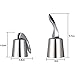 Red Wine Bottle Stoppers Stainless Steel with Inner Rubber Seal Keep Wine Fresh（set of 2）