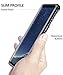Poetic Affinity Slim Fit Galaxy S8 Plus Case with Anti-Slip Side Grip and Reinforced Corner Protection Bumper for Samsung Galaxy S8 Plus Black/Clear
