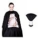 hiLISS Transparent Barber Cape and hair cutting salon Cape Gown with Viewing Window Plus Comes with a Free Gift Neck Duster Brush