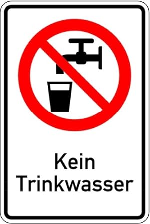Lemax Aufkleber Kein Trinkwasser Kombischild Folie Selbstklebend 150 X 100 Mm Trinkverbot Verbotszeichen Wetterfest Amazon De Baumarkt