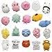 Mochi Squishies [Extra Squishy] Stress Relief Toy Smooshy Mushy Mini Animals. Japanese Kawaii Pack: Cats, Seals, Unicorns, Elephants, Bunnies and More [Size: Small] Random Fun for Girls and Boys