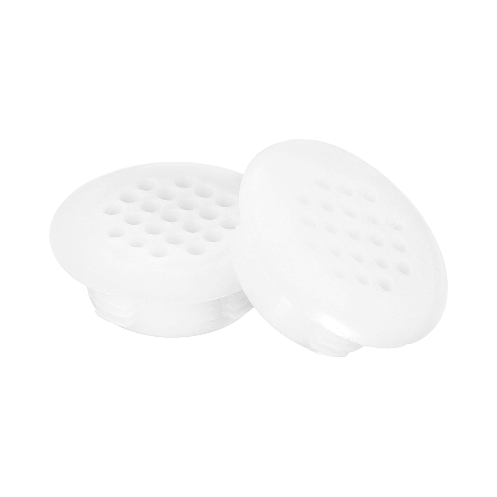 uxcell 25mm(1") Circular Soffit Vent, 40pcs Plastic Circular Air Vents Round Mesh Hole Louver for Kitchen Bathroom Cabinet — image 1