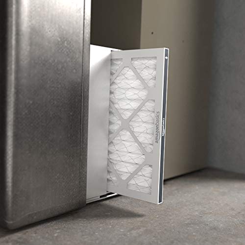 AMAZON BASICS 14X20X1 AIR FILTER, MERV 8 AC FURNACE FILTERS, ALLERGY CONTROL, ELECTROSTATIC, REMOVES DUST POLLEN AND LINT, 6-PACK (ACTUAL SIZE: 13.75″ X 19.75″ X 0.75″)