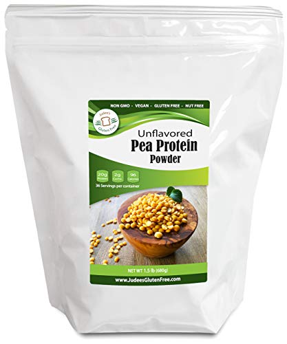 image for Judee's Gluten Free Pea Protein Powder (80% protein) 1.5 lb, Non-GMO, 
