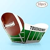 Football Super Bowl Party Paper Bowl - The large Capacity for Tailgate Parties, Super Bowl, Birthday Party Family Dinner and Sports Event (10 Pack)