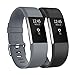 Fundro Replacement Bands Compatible with fitbit Charge 2 , 2 Pack Classic & Special Edition Adjustable Sport Wristbands