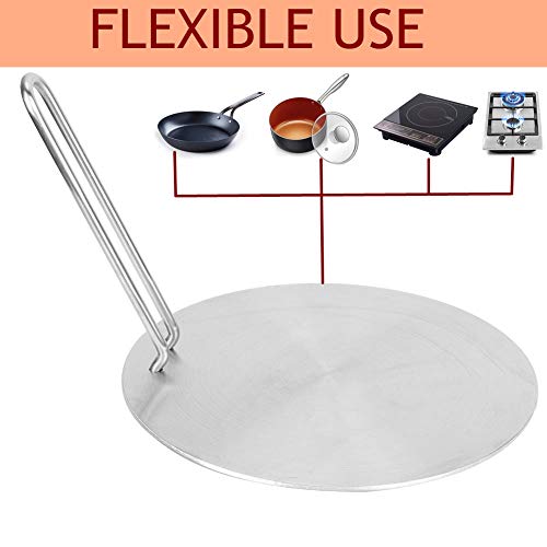 Heat Diffuser Induction Plate, 3 Sizes Stainless Steel Induction Adapter Plate Durable Induction