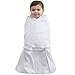HALO 100% Cotton Sleepsack Swaddle, 3-Way Adjustable Wearable Blanket, TOG 1.5, Grey/Pin Dot, Small, 3-6 Months