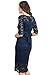 Hello MIZ Women's Baby Shower Floral Lace Maternity Dress