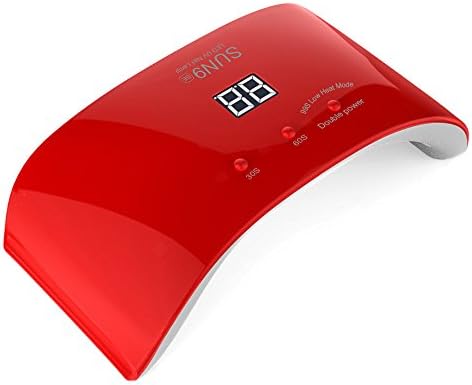 Mromick SUN9se 24W LED Drying Curing Machine Tool UV Nail Dryers Light Lamp Polish Gel USB Charging (Red)