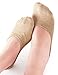 VERO MONTE 6 Pairs Womens Toe Topper Socks - No Show Half Socks (6-9, Skin)