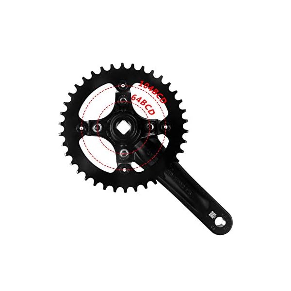 €36.88 Pignone Per Pedivella Con Foro Quadrato Per Bicicletta, Pedivella  Per Guarnitura MTB, Pedivelle Da 170 / 175Mm 104BCD 30-52T Corone Strette  Larghe Per Mountain Bike - bikewebshop.it