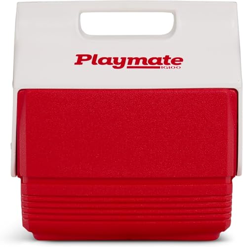 Igloo Playmate Elite - Tragbare Passive Kühlbox 15L - Getränke Kühlbox - Hält Eiswürfel Tagelang Gefroren - Kühlbox für Sport, Picknick - Rot/Weiß thumbnail 2