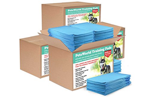 PetsWorld 300 Count-28x34 Heavy Absorbent Puppy Pads w/Adhesive Sticky Tapes - Thumbnail 5