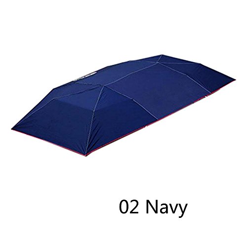 ZHUOTOP Fully-Automatic Remote Outdoor Car Umbrella Sunshade Tent Roof Cover Anti UV Navy