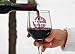 Wine Glass Markers | Set of 12 Static Cling, REUSABLE Stickers | Funny Wine Theme Party Supplies | Unique Alternative to Wine Charms