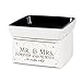 Elanze Designs Mr & Mrs Forever and Always Electric 2 in 1 Jar Candle Wax Tart Oil Warmer