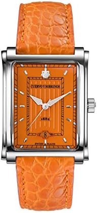 Cuervo y Sobrinos 1015.1OR Men's Swiss Luxury Watch Prominente Caramelo Orange