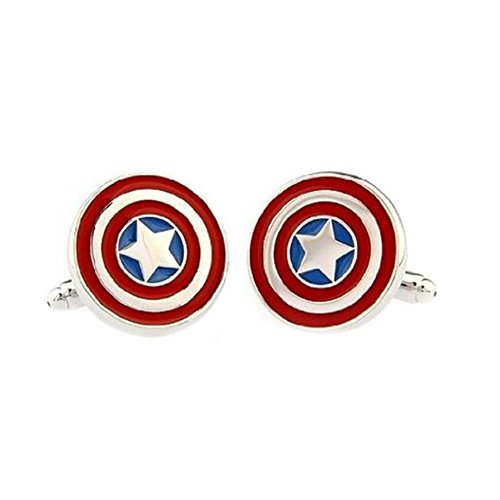 Marvel Comics Captain America Cufflinks Color with Giftbox