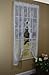 Curtain Chic Cameo Rose Swag, 63-Inch, White