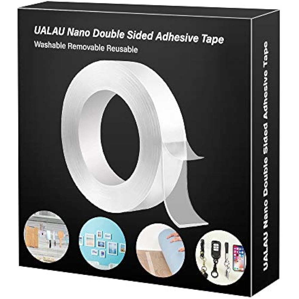 Double Sided Tape Heavy Duty Traceless Removable Washable Nano Gel