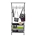 Mind Reader Coat and Shoe Rack, Hall Tree, Freestanding , Coat Tree, Hat, Jacket, Purse, Metal, 24