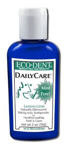 Eco-Dent Daily Care Baking Soda Toothpowder, Lemon-Lime, 2 oz (56 g)
