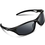 TOREGE Polarized Sports Sunglasses for Men Women for Cycling Running Fishing Golf TR90 Unbreakable Frame TR010-1