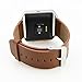 Fitbit Blaze Accessory Band, Reignet Replacement Adjustable 23mm Leather Band with Metal Clasp for Fitbit Blaze Smart Fitness Watch - Large