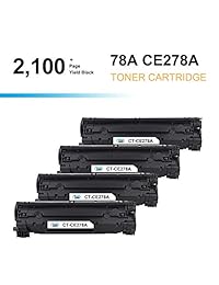 Cool Toner cartucho de tóner compatibles 78A CE278A, 4 unidades, color negro, para LaserJet Pro P1606dn M1536dnf, LaserJet Pro M1536DNF MFP LaserJet Pro P1606DN P1560 P1566 P1606 P1606dn M1536dnf, Negro (4 black)