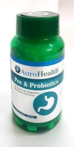 AuroHealth Pre and Probiotics Capsules (350 Mg) - Pack of 60