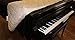 Grand Piano Cover Black Quilted for Pianos From 4'10