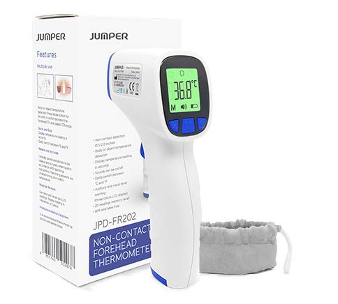 Digital Thermometer for Adults & Babies – Non Contact Forehead Thermometer, Fast 1 Second Baby Fever Thermometer, Accurate Infrared Thermometer with Fever Alarm, Backlit LCD & Silent Mode