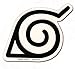 Naruto Shippuden Konoha Logo Sticker
